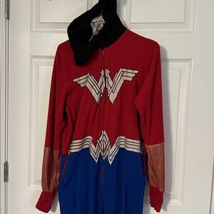 Red and Blue Wonder Woman Costume Onesie